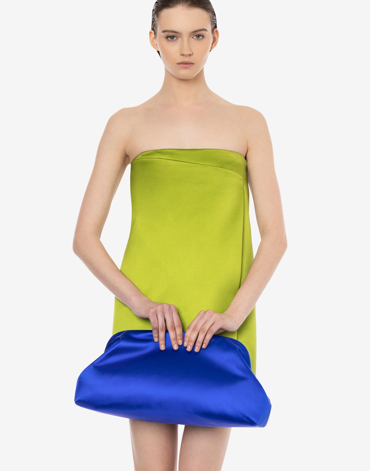Maxi Clutch in duchess satin