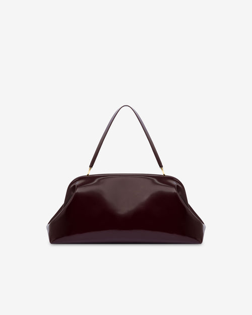Maxi pochette en cuir abrasé