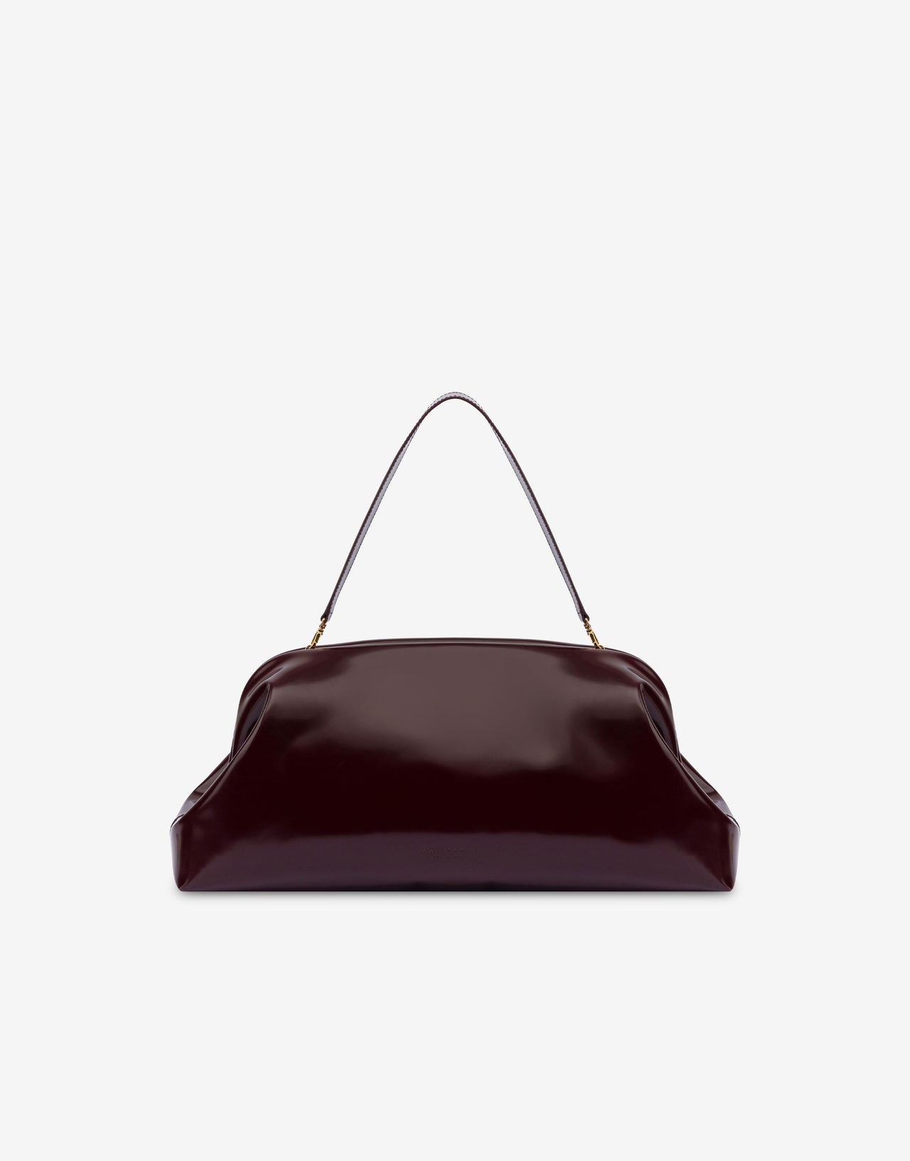 Maxi Clutch in abrasiveted leather