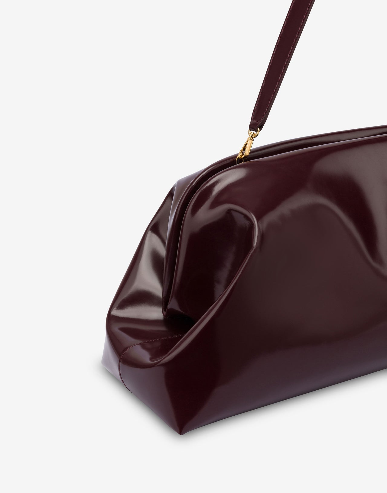 Maxi Clutch in abrasiveted leather