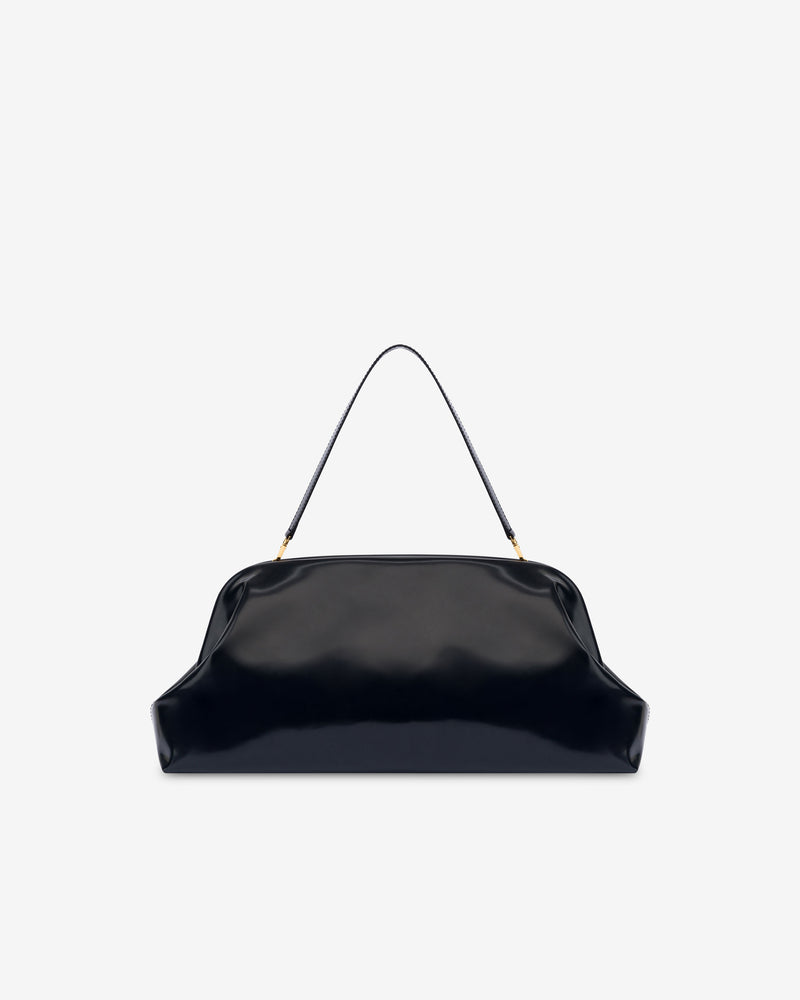 Maxi Clutch in abrasiveted leather
