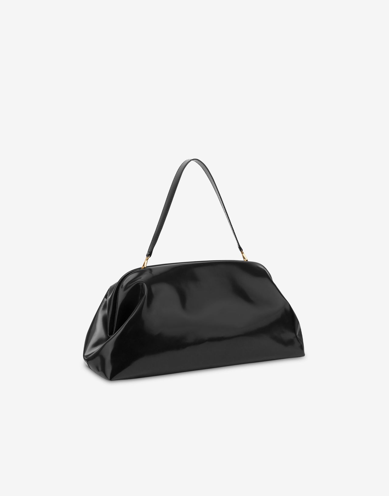 Maxi Clutch in abrasiveted leather