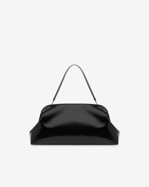 Maxi Clutch in abrasiveted leather