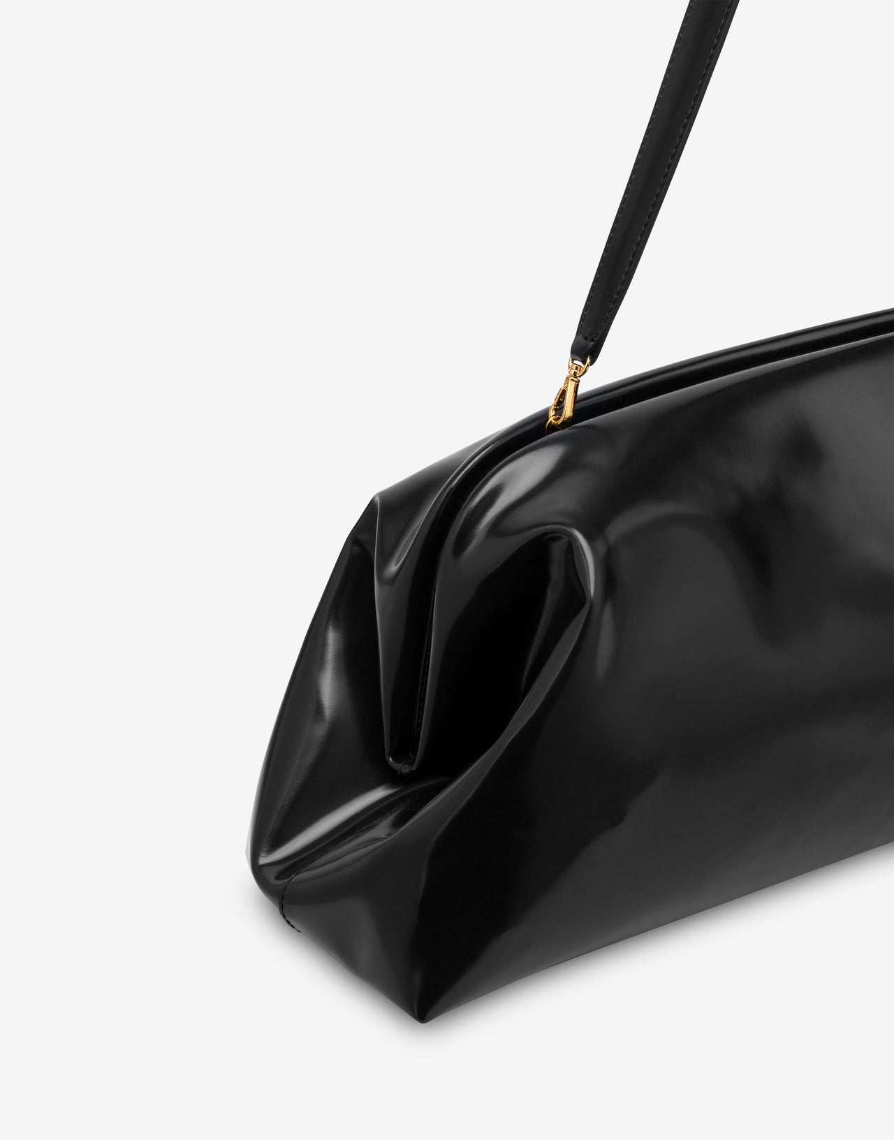 Maxi Clutch in abrasiveted leather