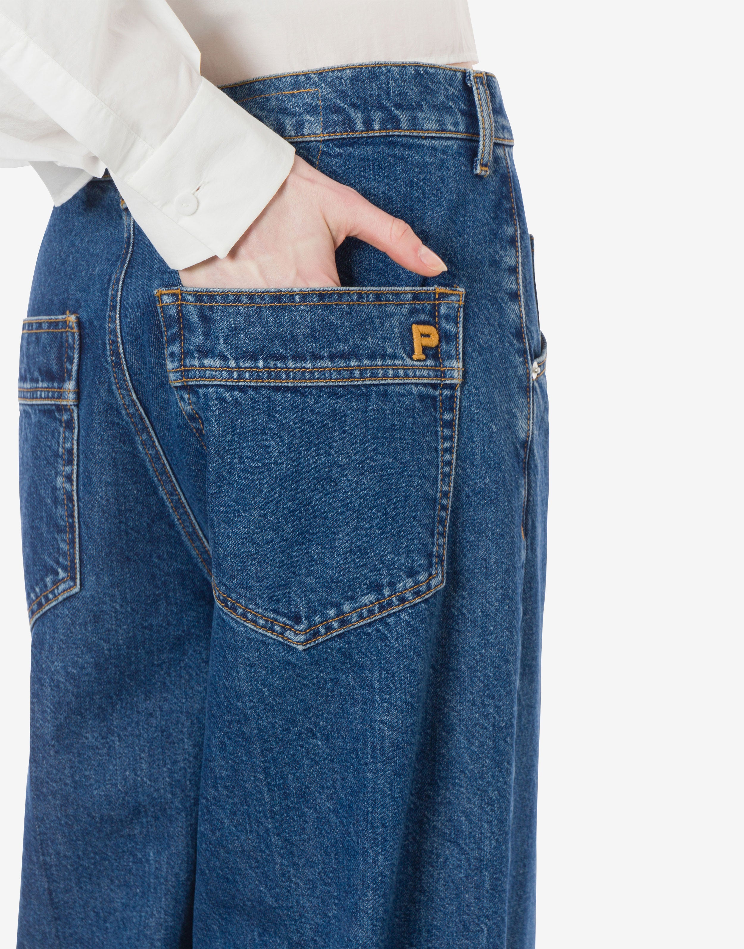 Buy Now ▸ Oversized denim trousers Made in Italy
