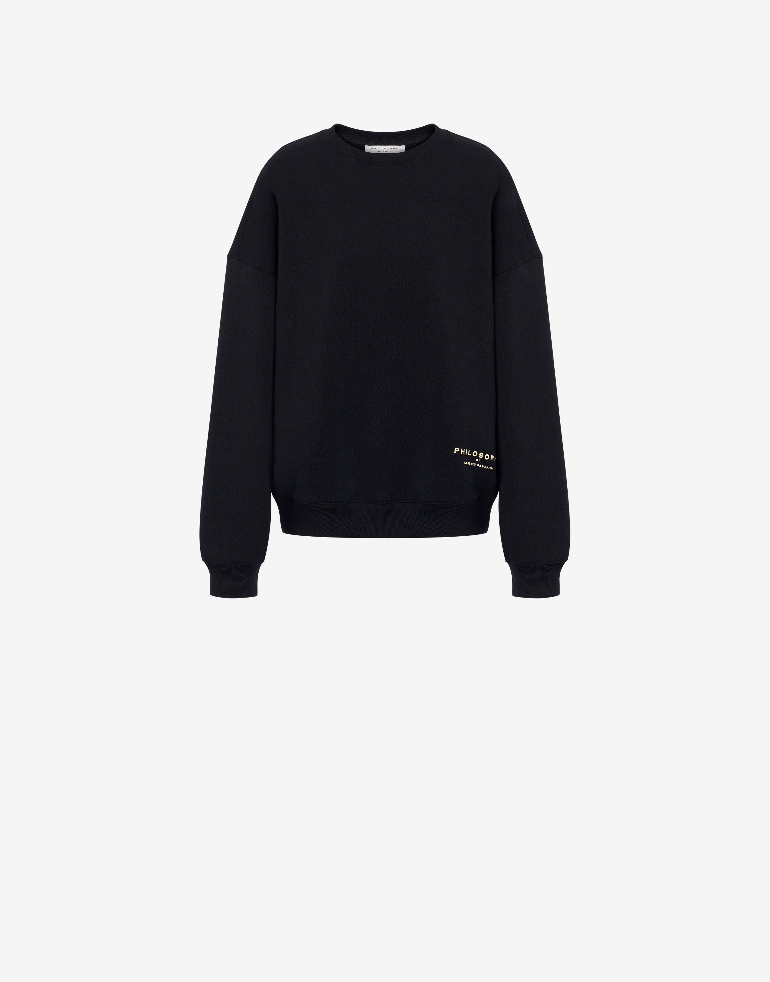 Felpa in cotone organico con logo