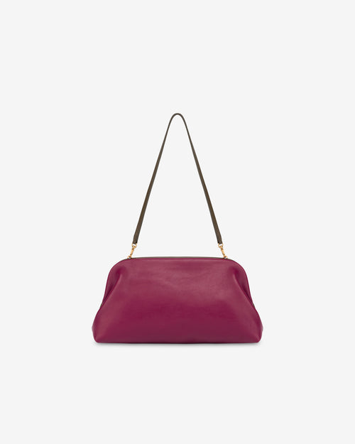 Medium Clutch in nappa leather