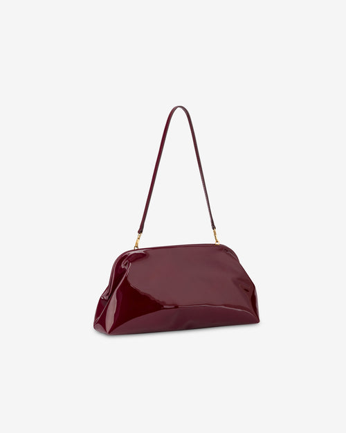 Medium Clutch aus Lackleder