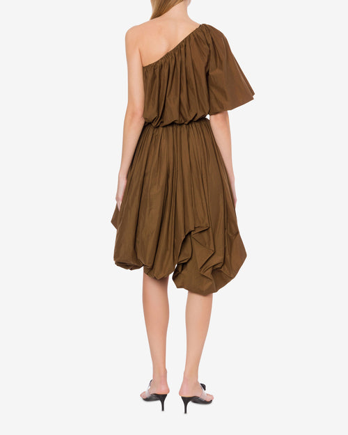 One-Shoulder-Bluse aus Nylon