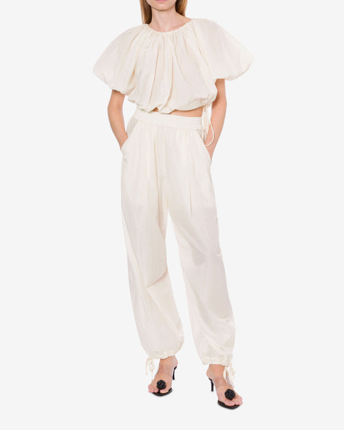 Gekürzte Bluse aus Nylon 
