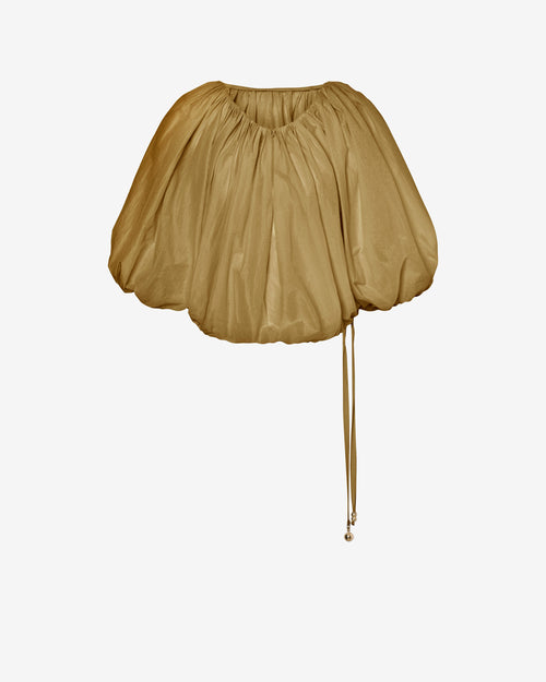 Gekürzte Bluse aus Nylon 