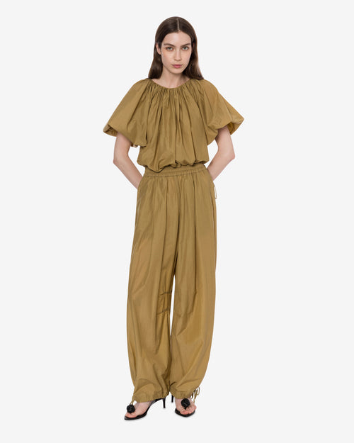 Gekürzte Bluse aus Nylon 