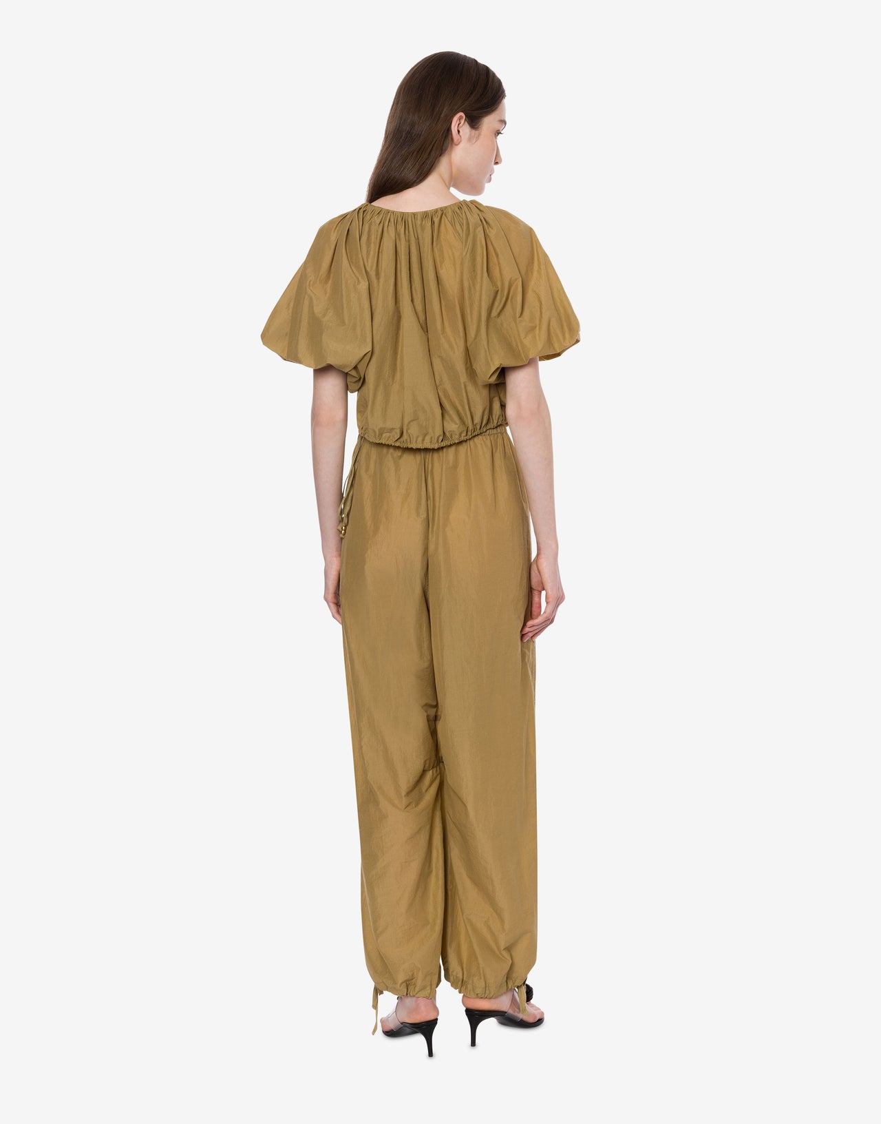 Gekürzte Bluse aus Nylon 