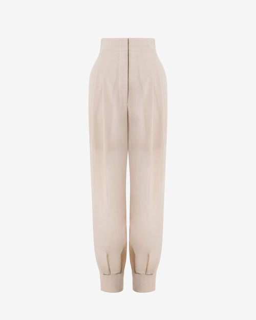 Pantalon carotte avec surpiqûres