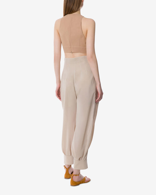 Pantalon carotte avec surpiqûres