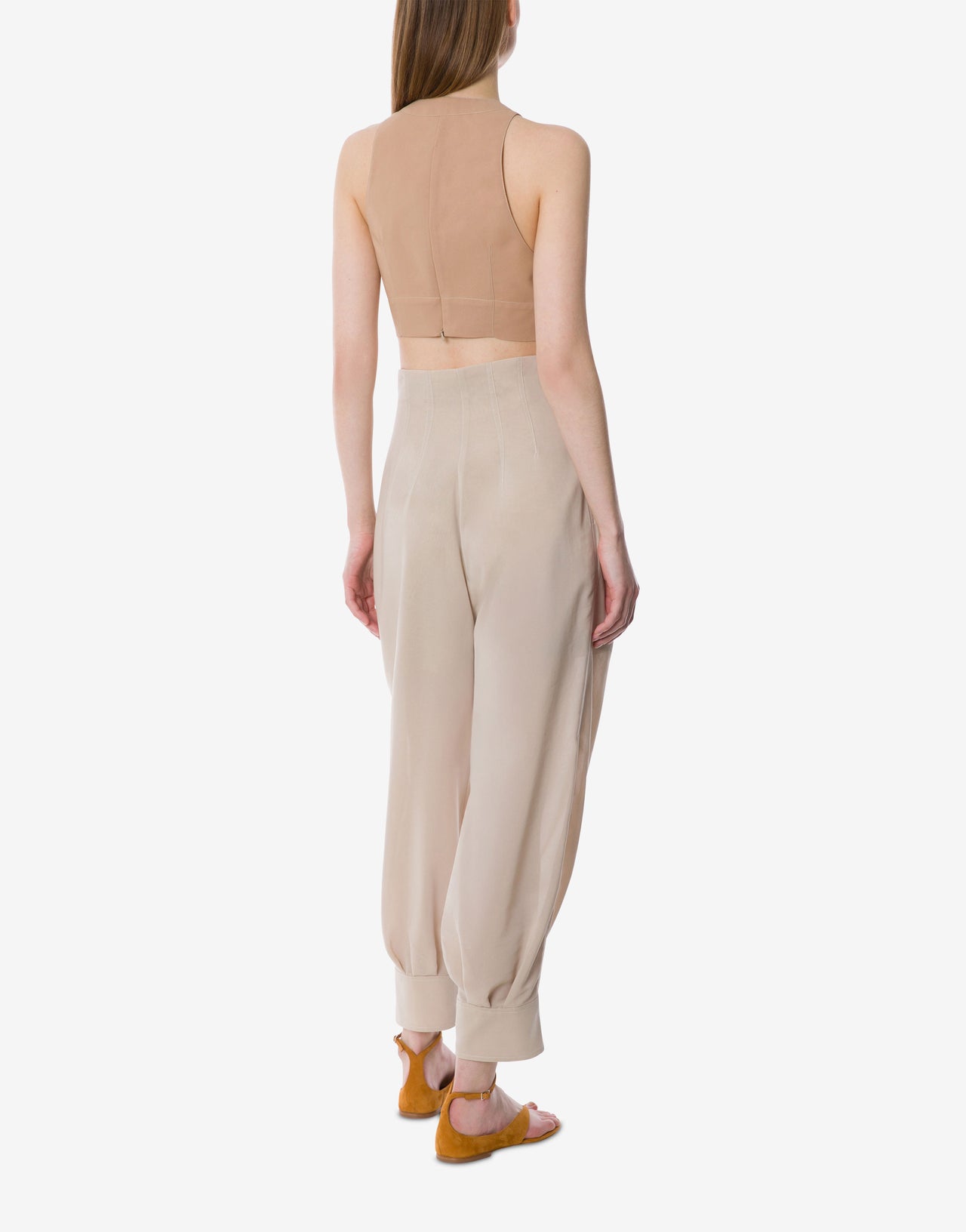 Pantalón Carrot con pespuntes