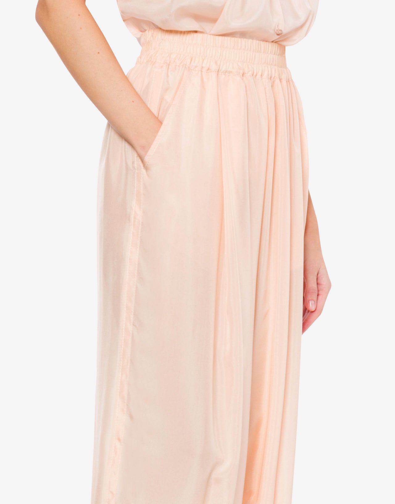 Pantalón de seda habotai lavada