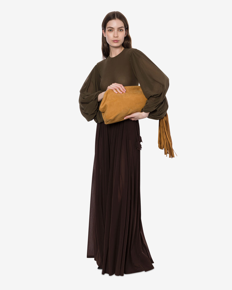 Stretch tulle pants skirt