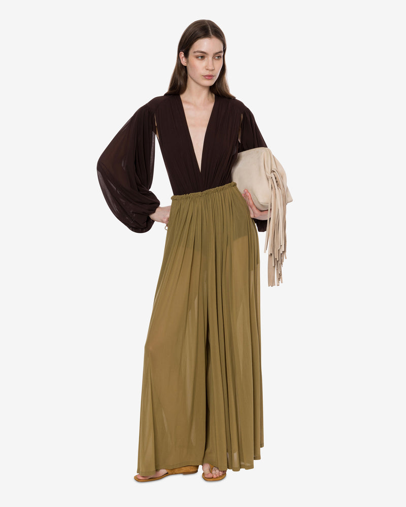 Stretch tulle pants skirt