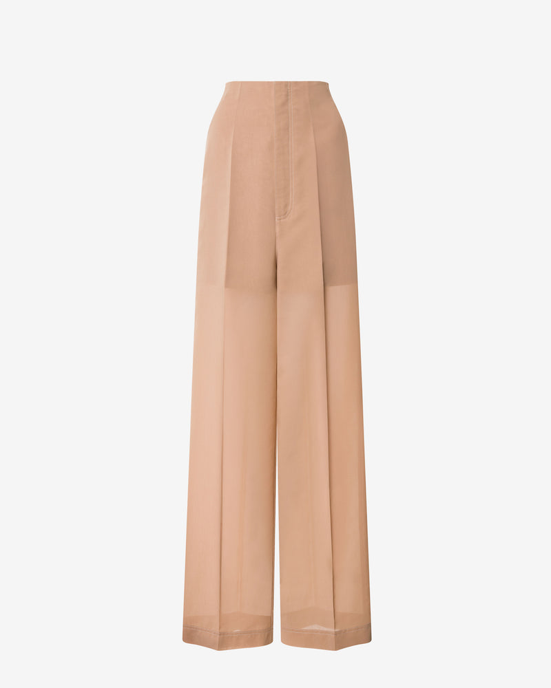 Pantalón ancho con pespuntes
