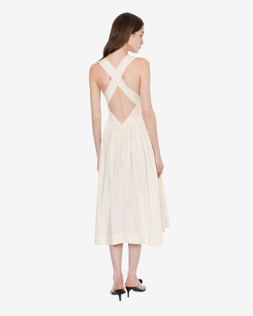 Poplin longuette dress