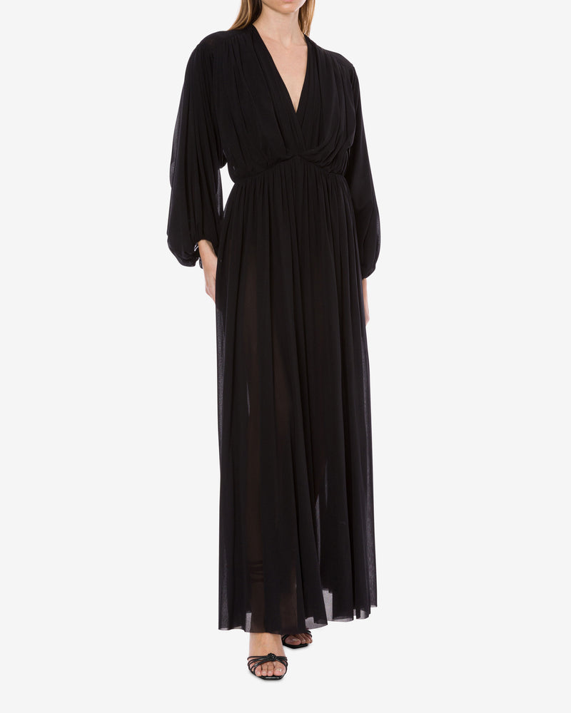 Long V-neck dress