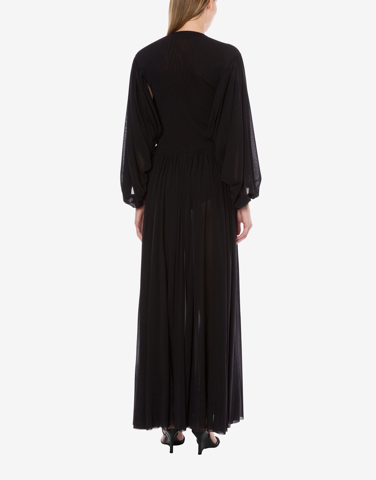 Robe longue à col en V