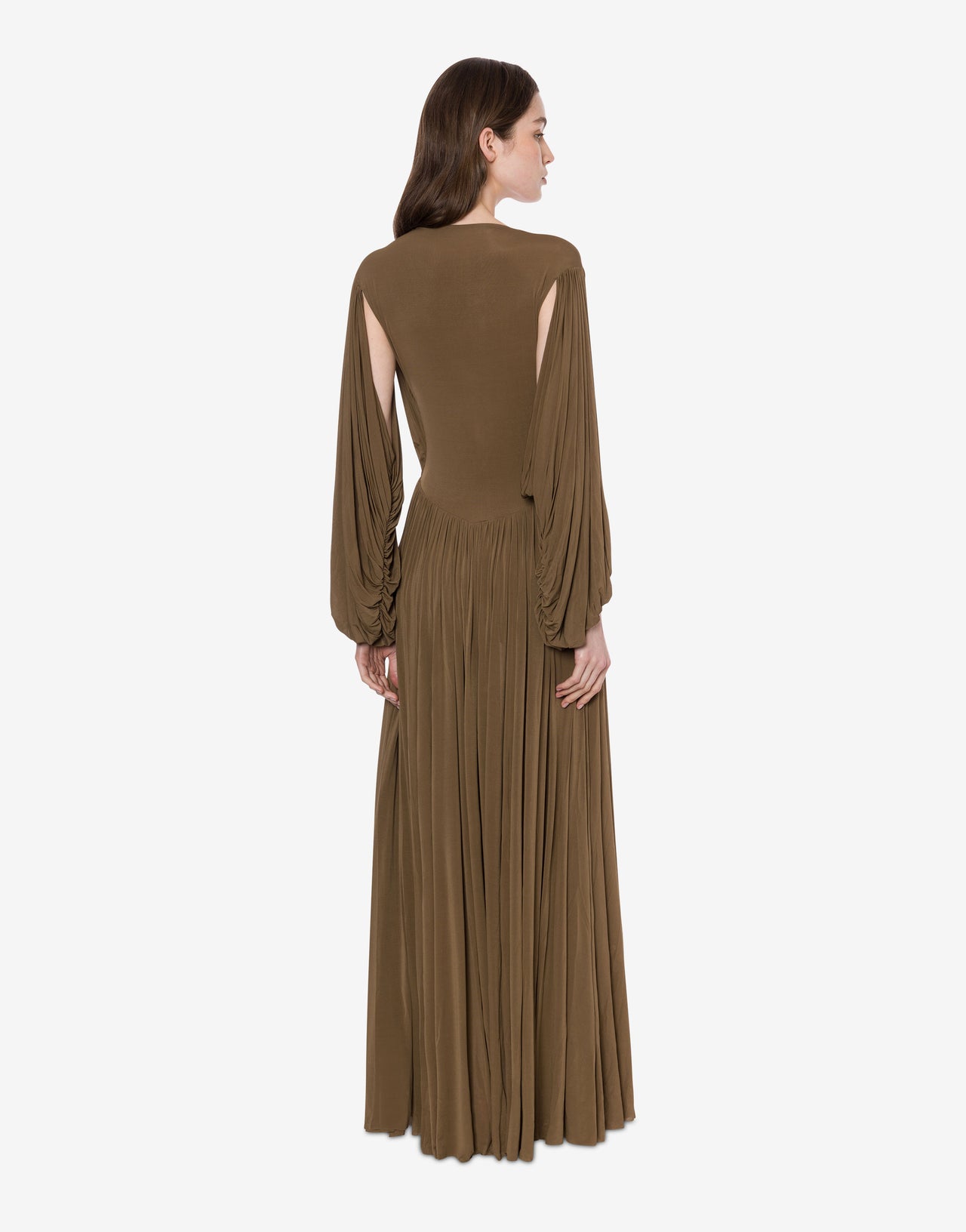 Langes Jersey-Kleid