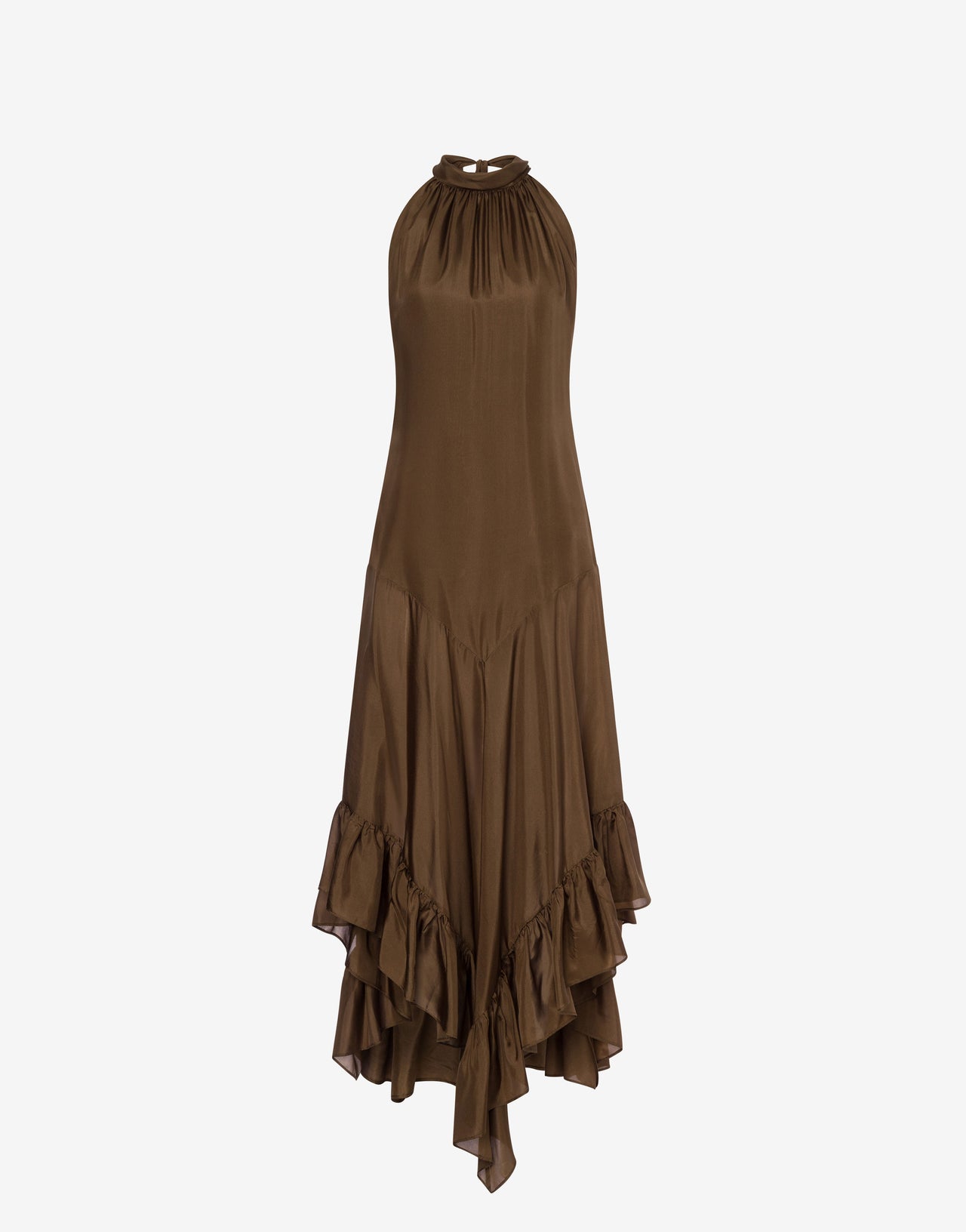 Longuette-Kleid aus gewaschener Habotai-Seide