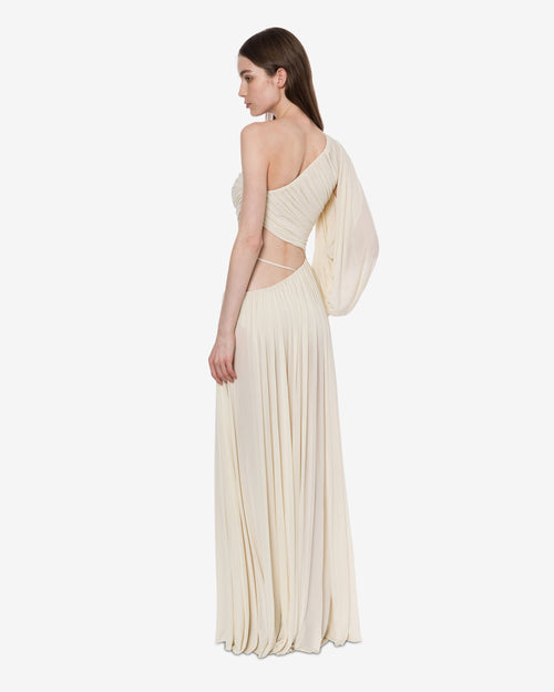 One-shoulder jersey dress