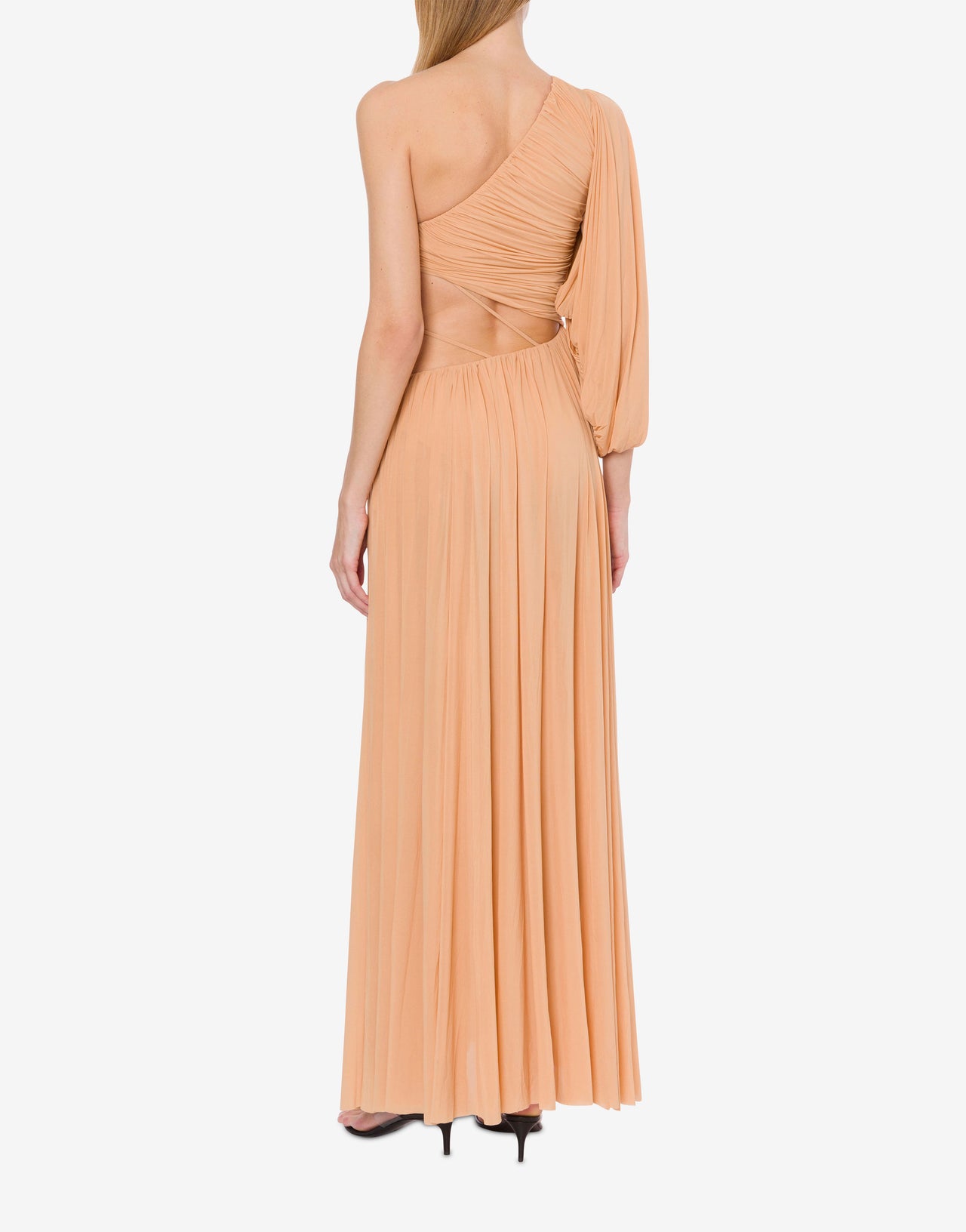 One-shoulder jersey dress