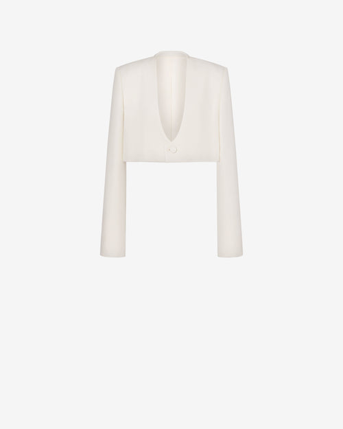 Veste courte en grain de poudre