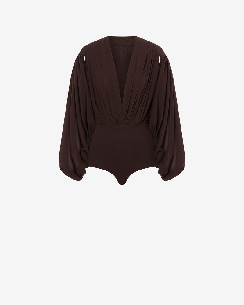 Stretch tulle bodysuit