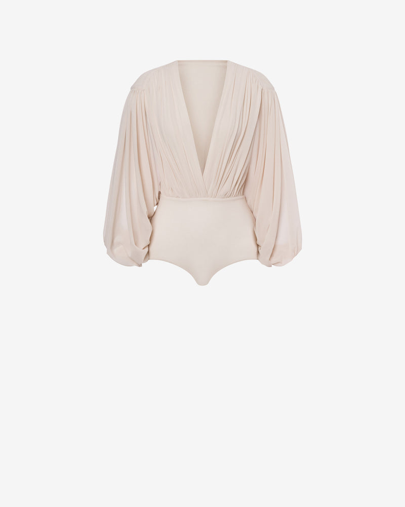 Stretch tulle bodysuit