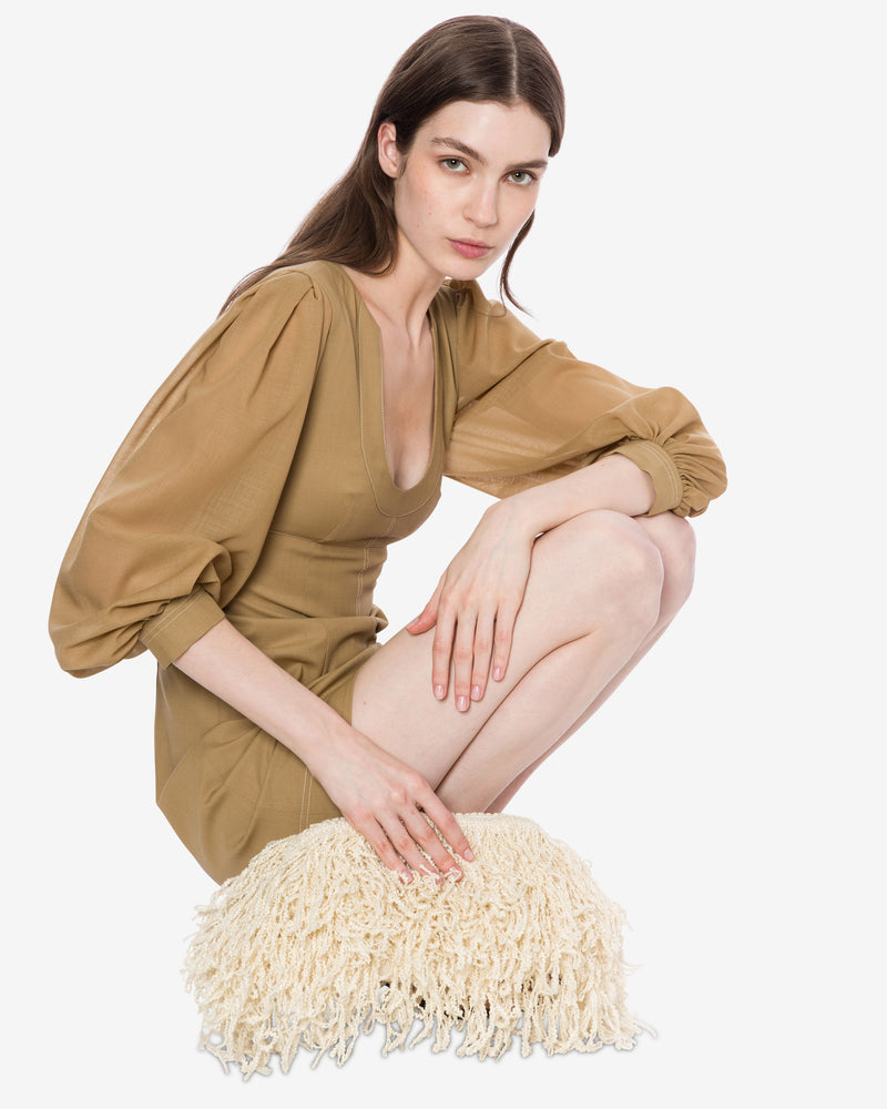Soft Clutch in virgin wool