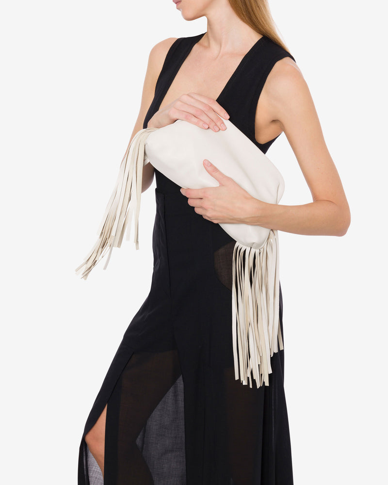 Small clutch with fringes