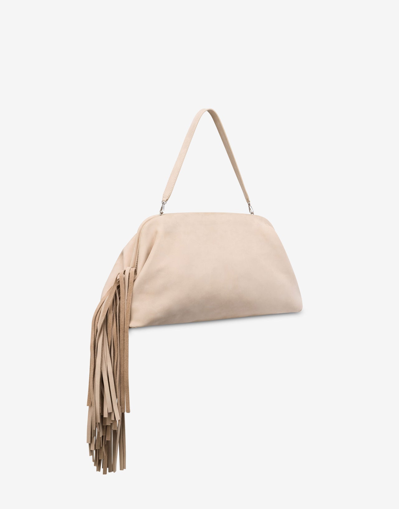 Maxi clutch de nobuk con flecos