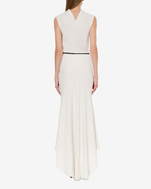 Long skirt in crêpe fluid
