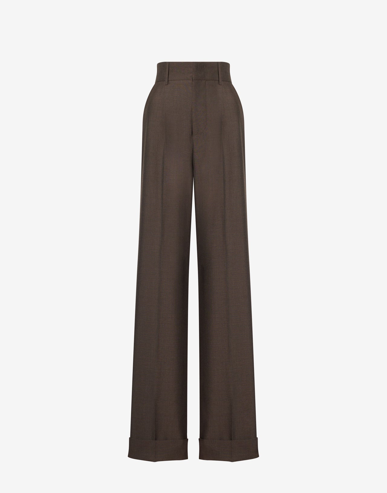 Wide trousers in cool wool blend