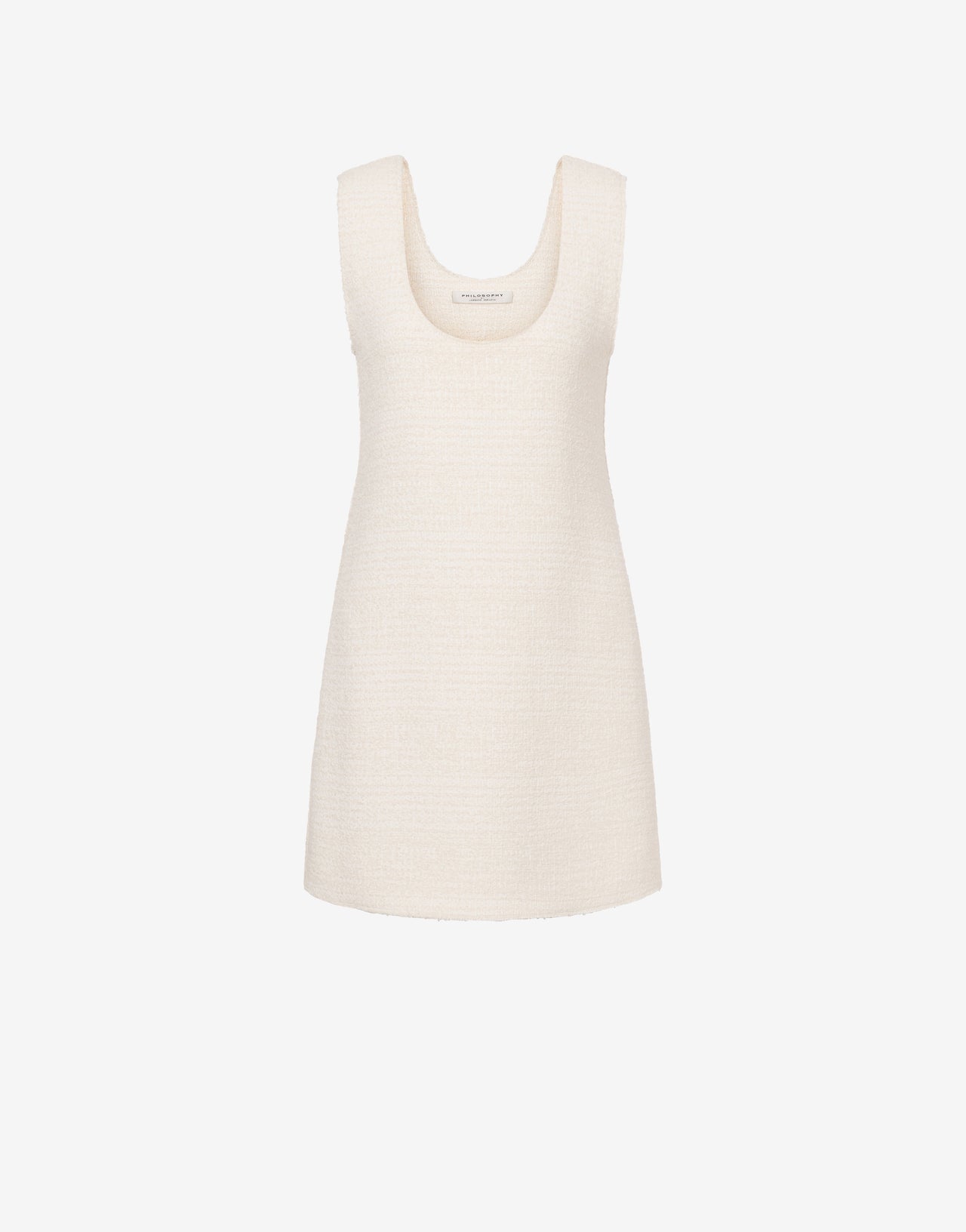 bouclé Minikleid aus Baumwollmischung