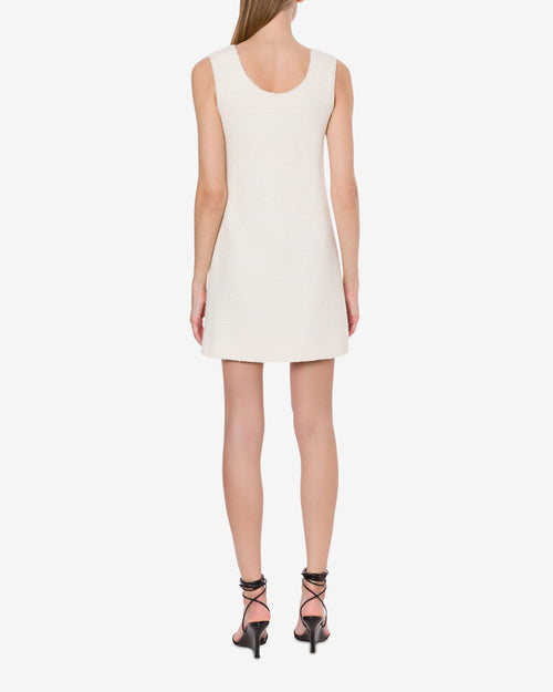 bouclé Minikleid aus Baumwollmischung