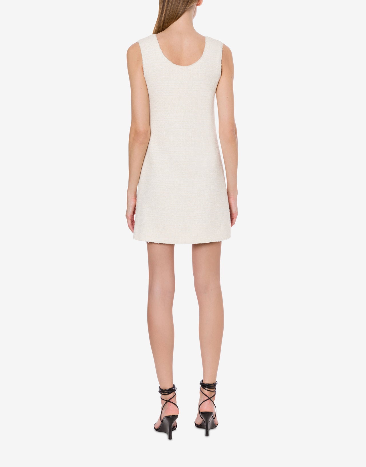 bouclé Minikleid aus Baumwollmischung