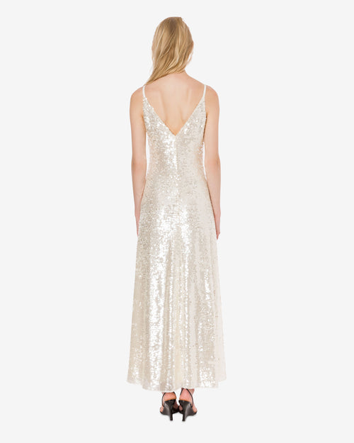 Langes Kleid in paillettes