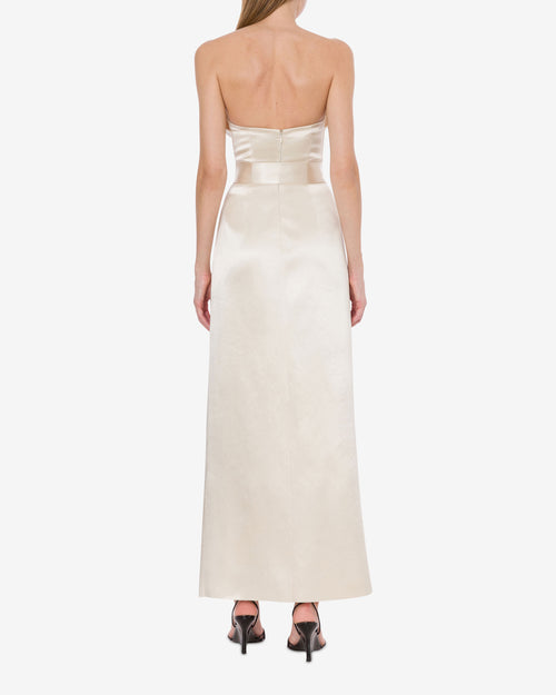 Abito bustier in duchesse