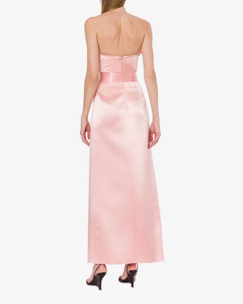 Abito bustier in duchesse