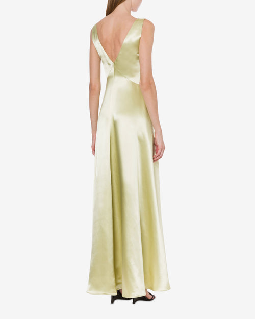 Long viscose satin dress
