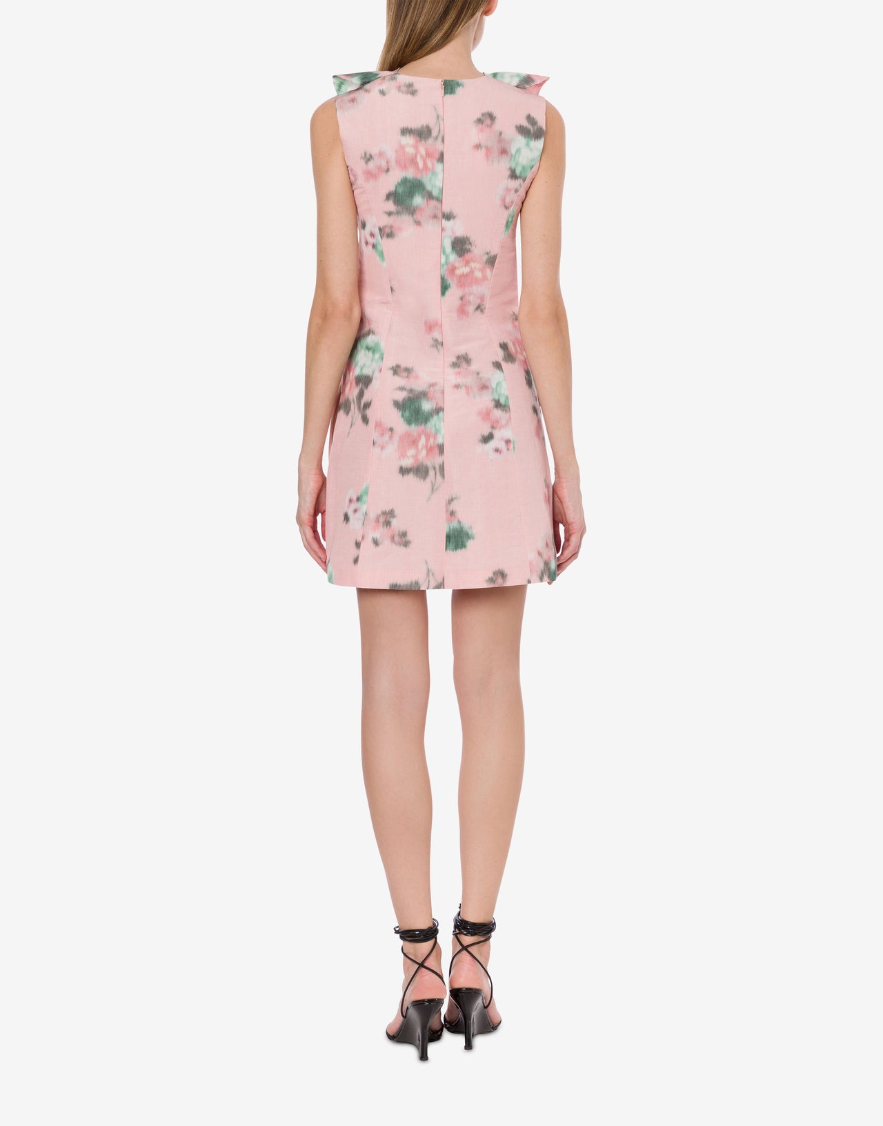 Minidress in taffetà floral