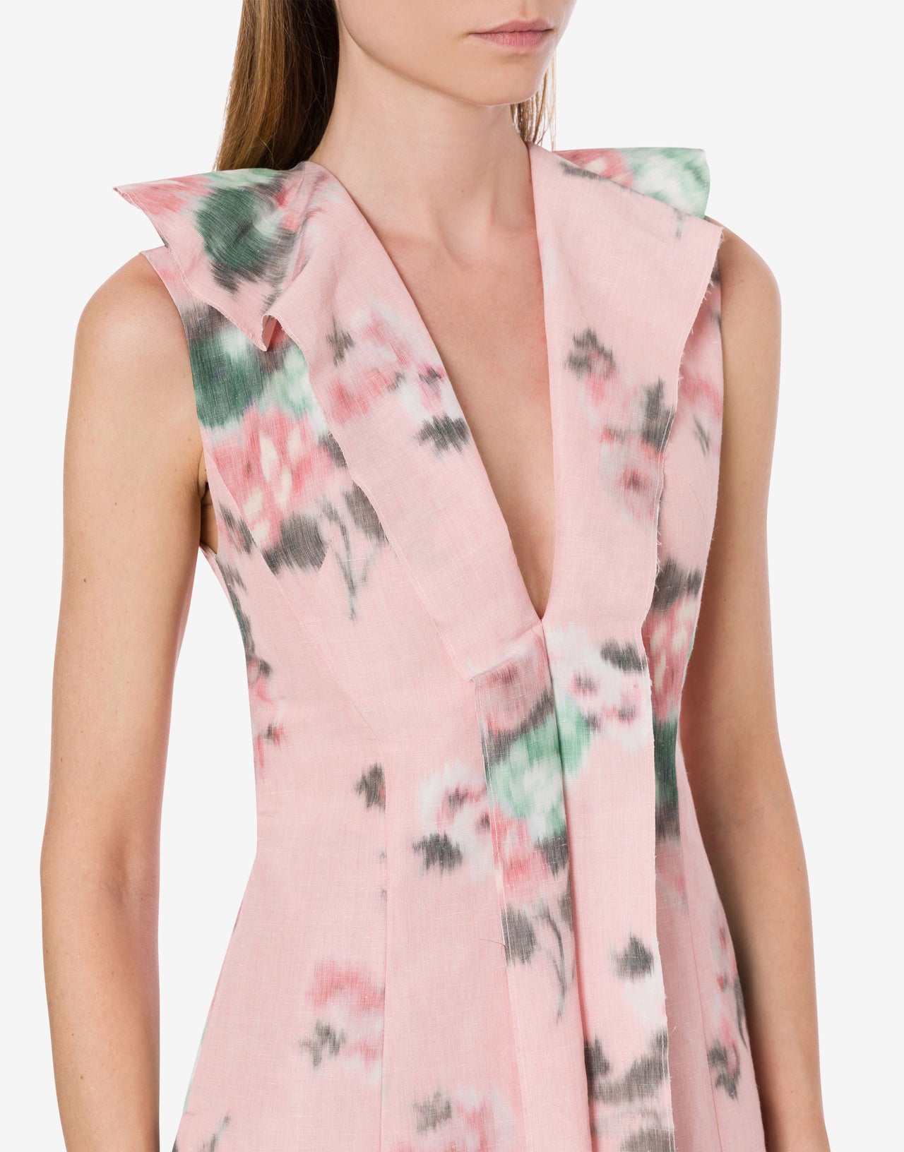 Minidress in taffetà floral