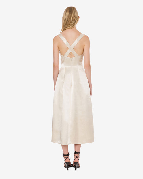 Langes Kleid in duchesse