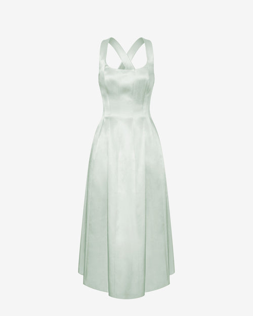 Long dress in duchesse